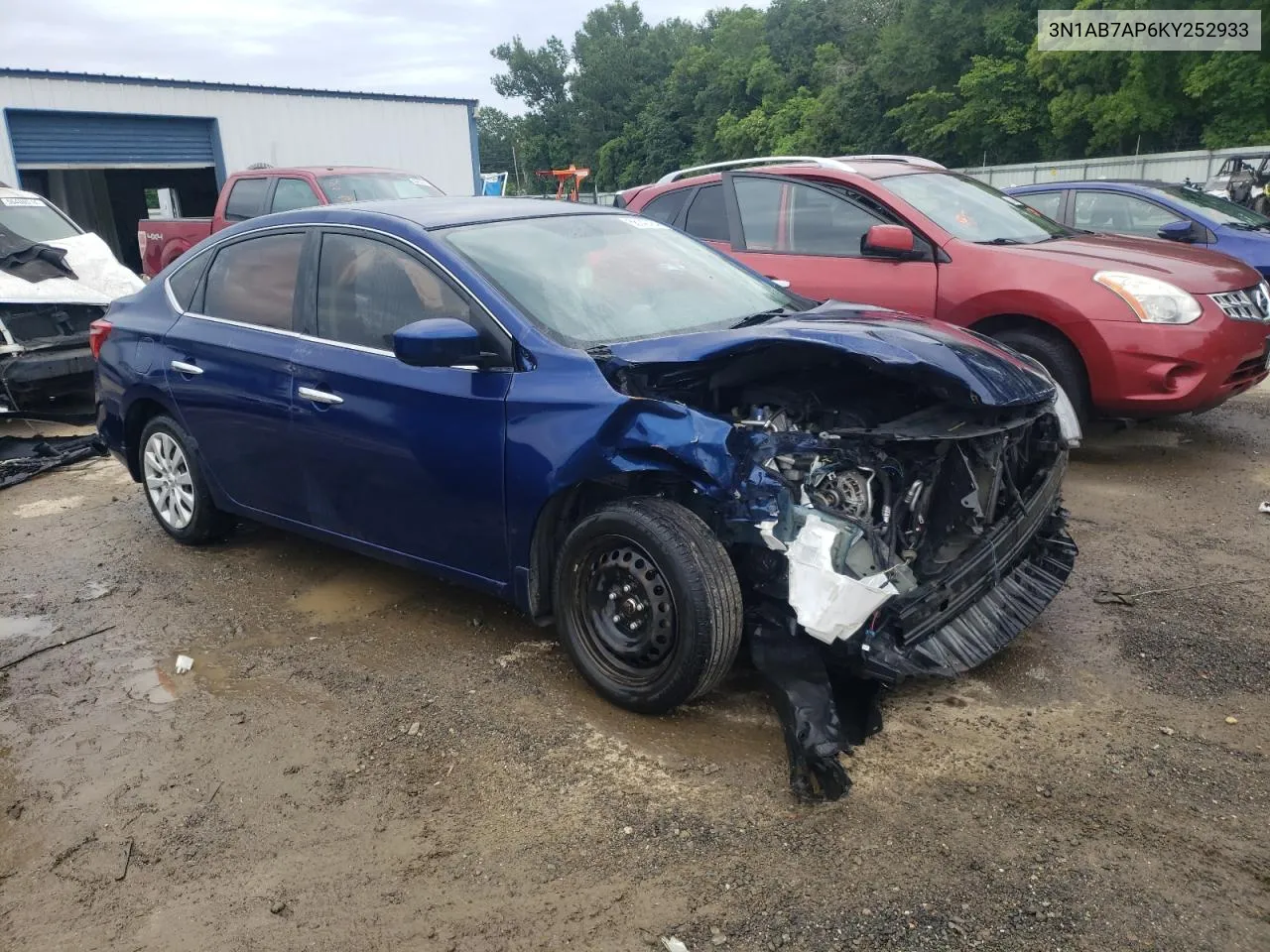 3N1AB7AP6KY252933 2019 Nissan Sentra S