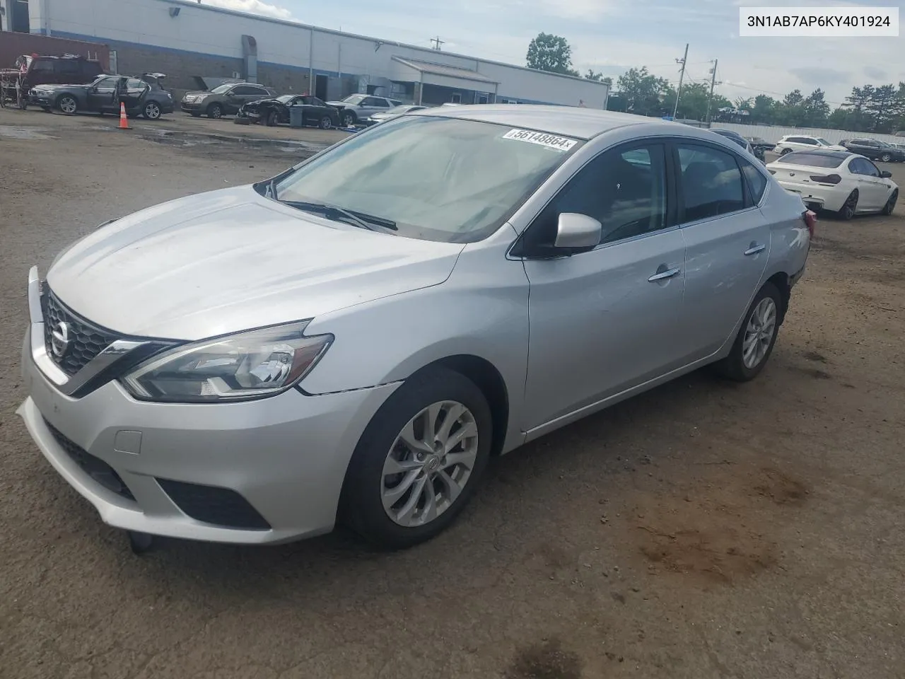 2019 Nissan Sentra S VIN: 3N1AB7AP6KY401924 Lot: 56148864