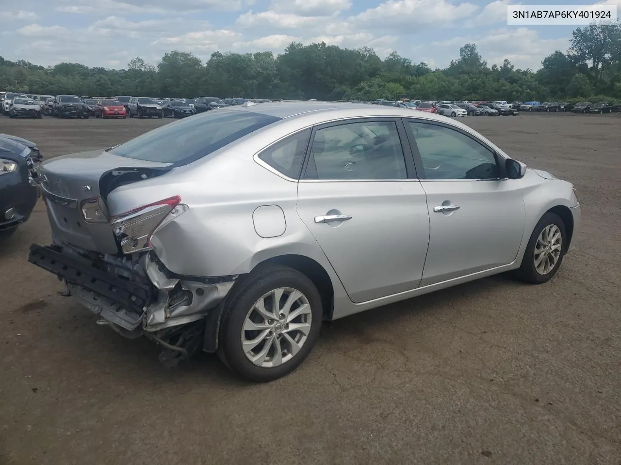 3N1AB7AP6KY401924 2019 Nissan Sentra S