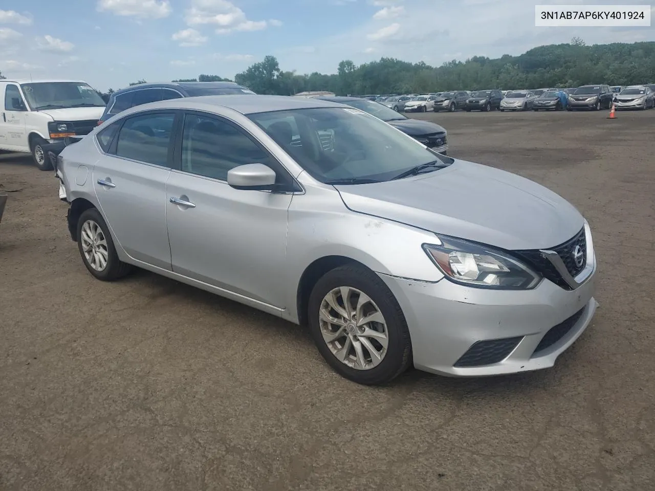 2019 Nissan Sentra S VIN: 3N1AB7AP6KY401924 Lot: 56148864