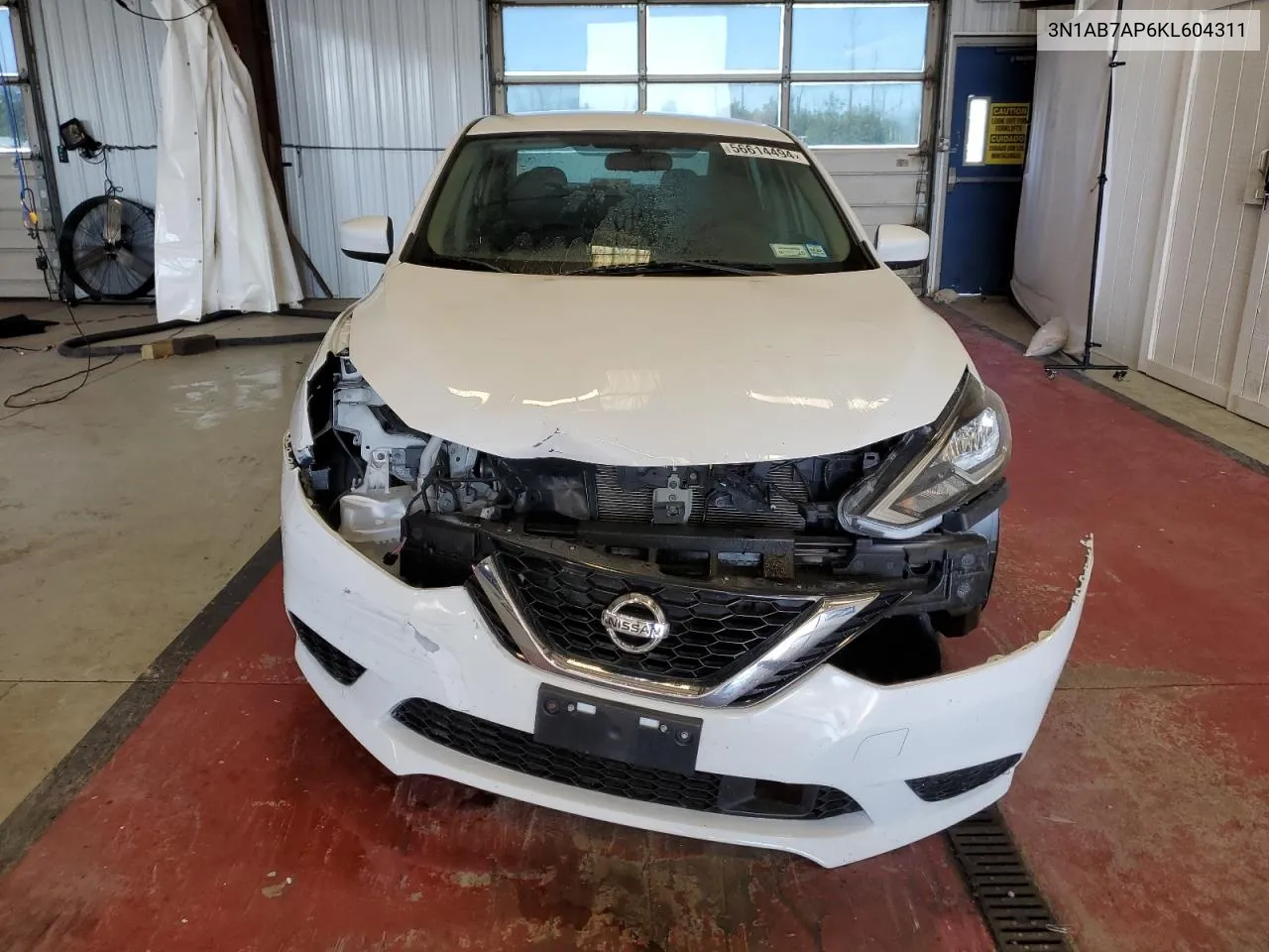 2019 Nissan Sentra S VIN: 3N1AB7AP6KL604311 Lot: 56614494