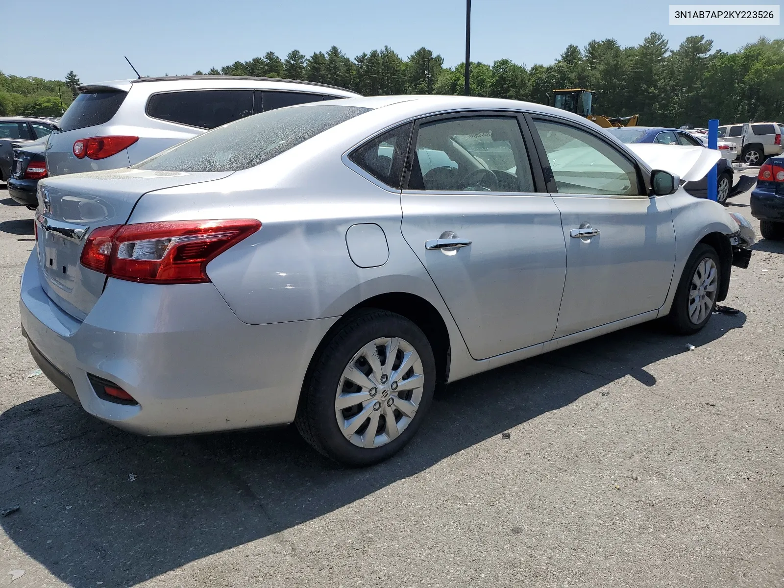 2019 Nissan Sentra S VIN: 3N1AB7AP2KY223526 Lot: 57037604