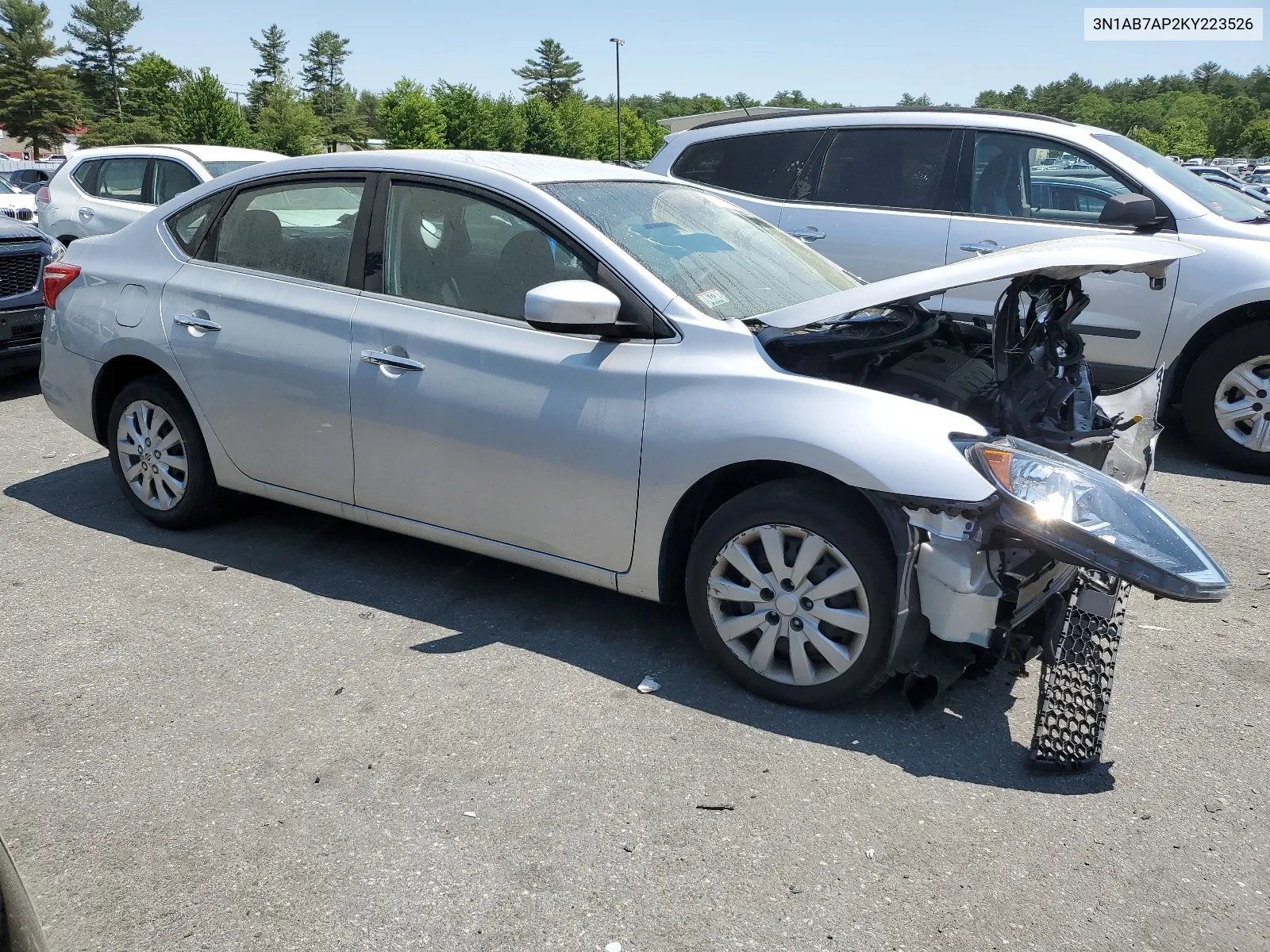 3N1AB7AP2KY223526 2019 Nissan Sentra S