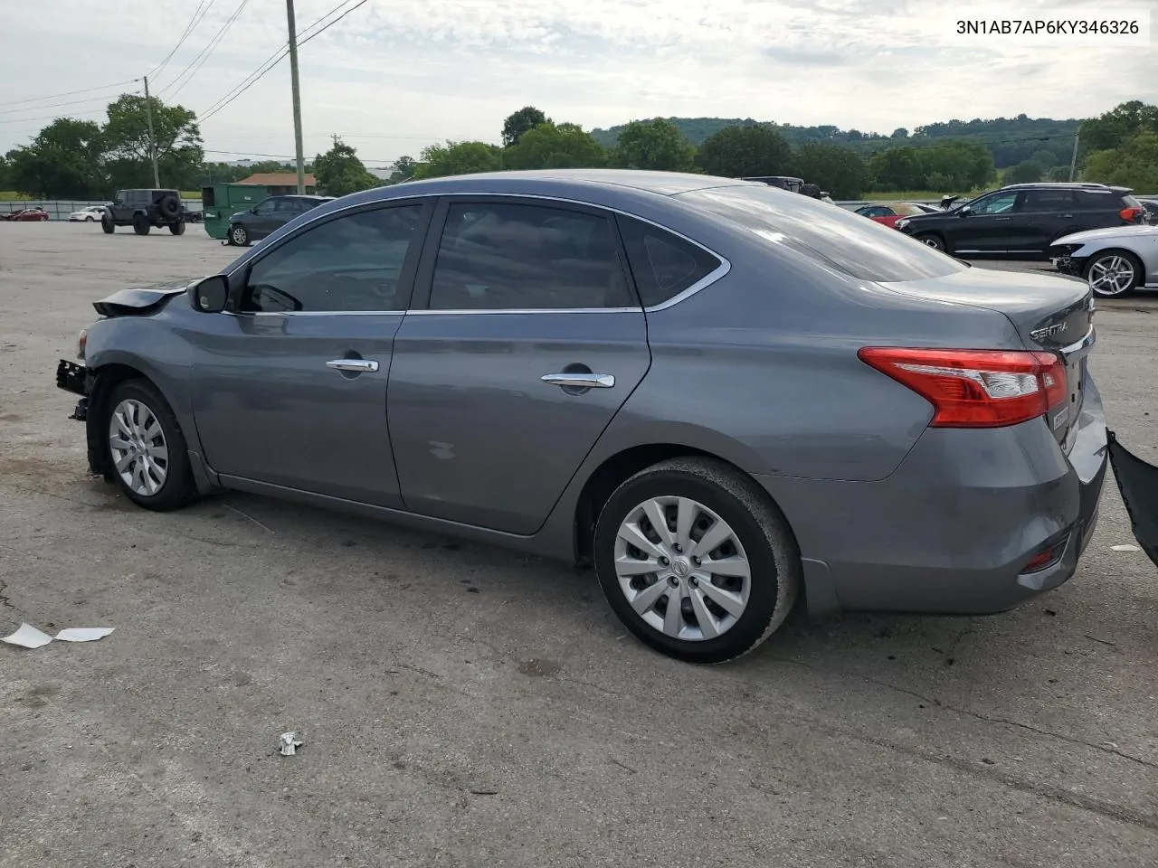 2019 Nissan Sentra S VIN: 3N1AB7AP6KY346326 Lot: 57356554