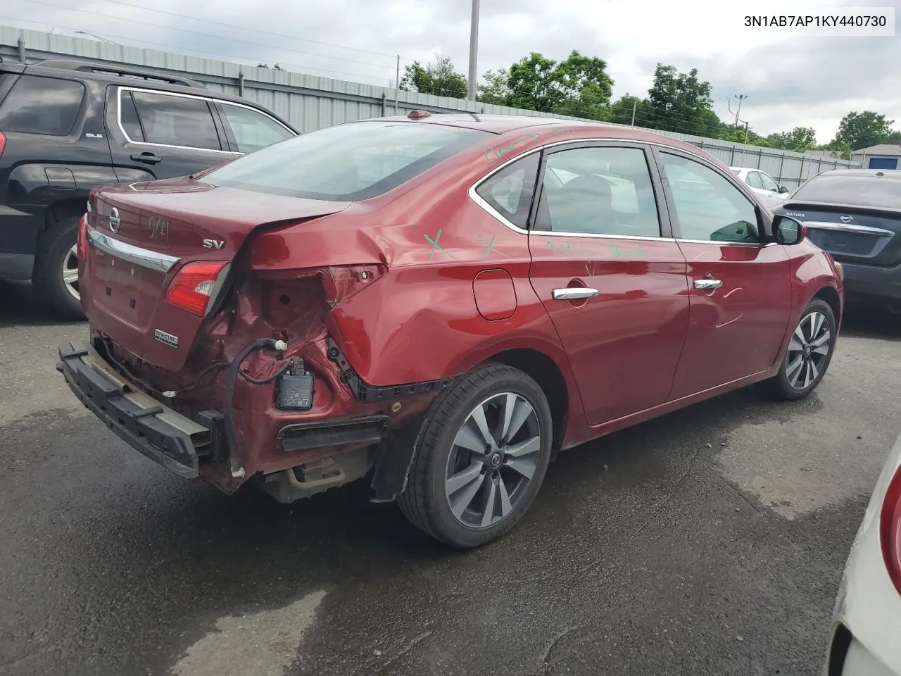 3N1AB7AP1KY440730 2019 Nissan Sentra S