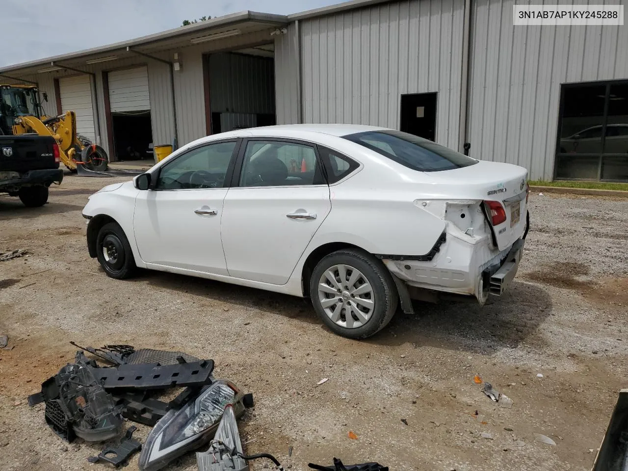 2019 Nissan Sentra S VIN: 3N1AB7AP1KY245288 Lot: 57621124