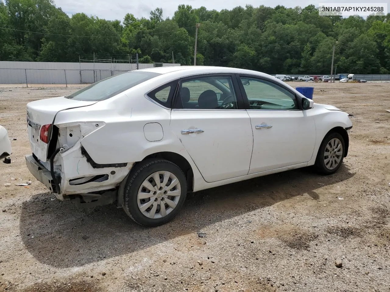 2019 Nissan Sentra S VIN: 3N1AB7AP1KY245288 Lot: 57621124