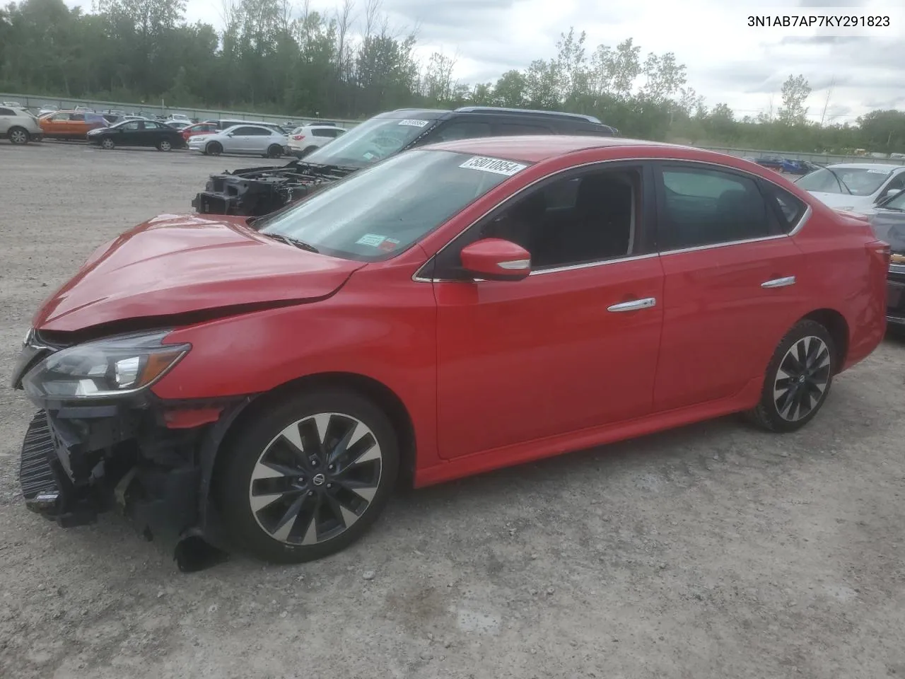 2019 Nissan Sentra S VIN: 3N1AB7AP7KY291823 Lot: 58010854