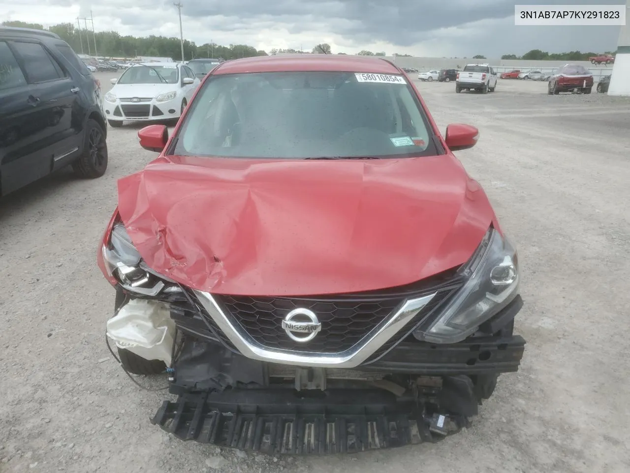 2019 Nissan Sentra S VIN: 3N1AB7AP7KY291823 Lot: 58010854