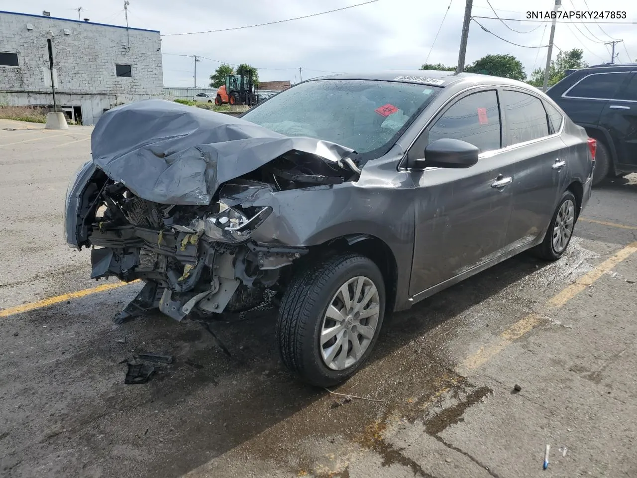 2019 Nissan Sentra S VIN: 3N1AB7AP5KY247853 Lot: 58099834