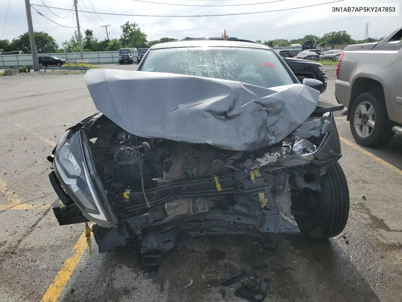 2019 Nissan Sentra S VIN: 3N1AB7AP5KY247853 Lot: 58099834