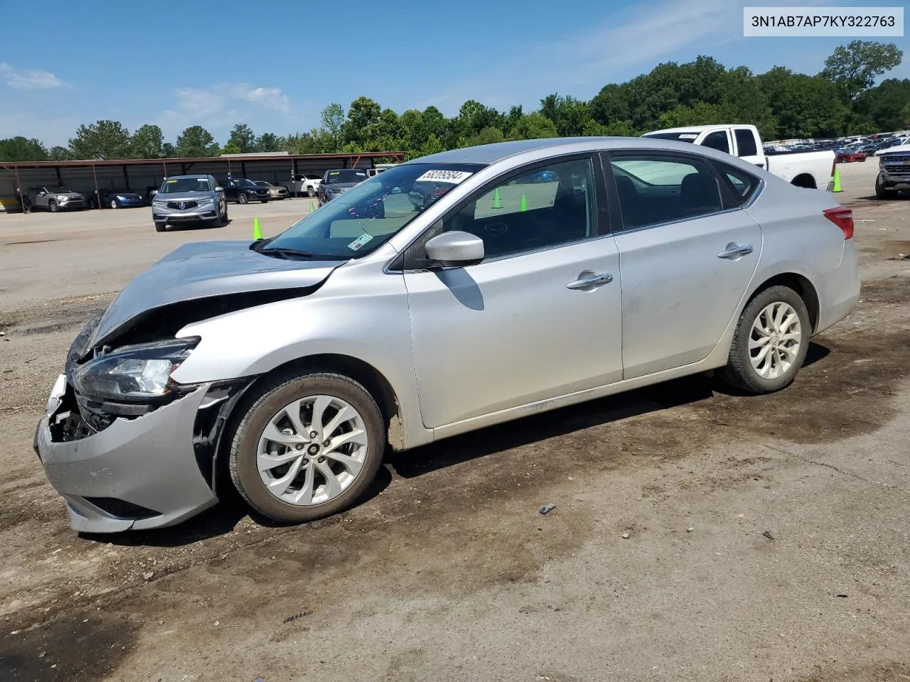 3N1AB7AP7KY322763 2019 Nissan Sentra S