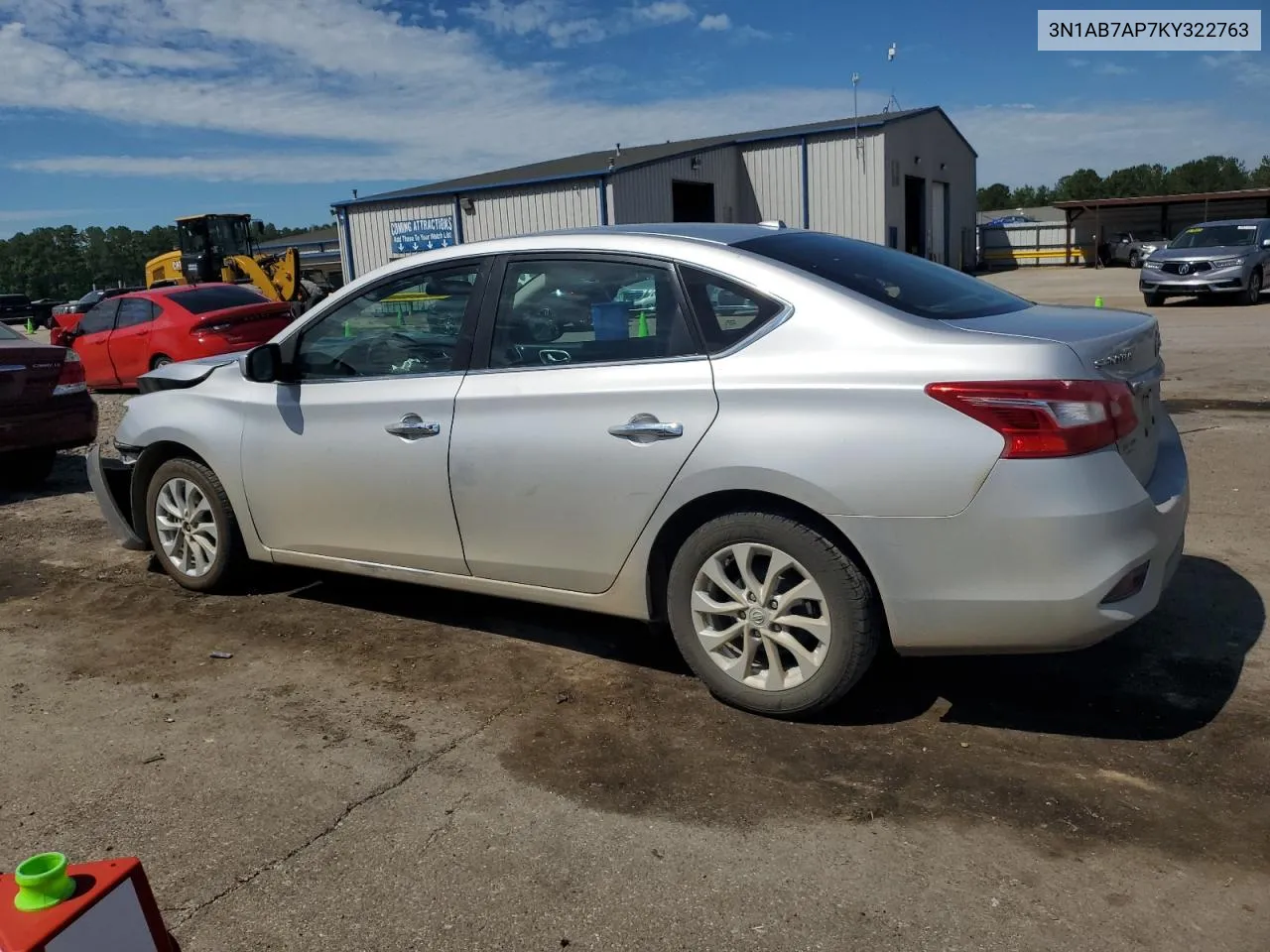 2019 Nissan Sentra S VIN: 3N1AB7AP7KY322763 Lot: 58209584