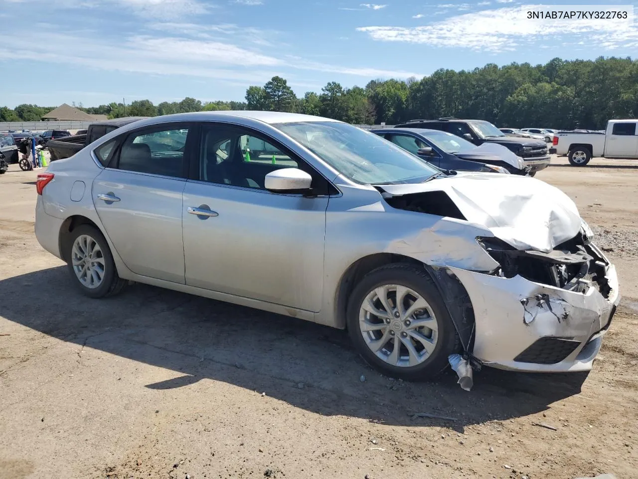 3N1AB7AP7KY322763 2019 Nissan Sentra S