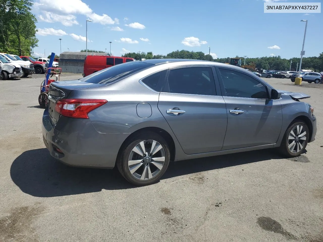 2019 Nissan Sentra S VIN: 3N1AB7APXKY437227 Lot: 58245404