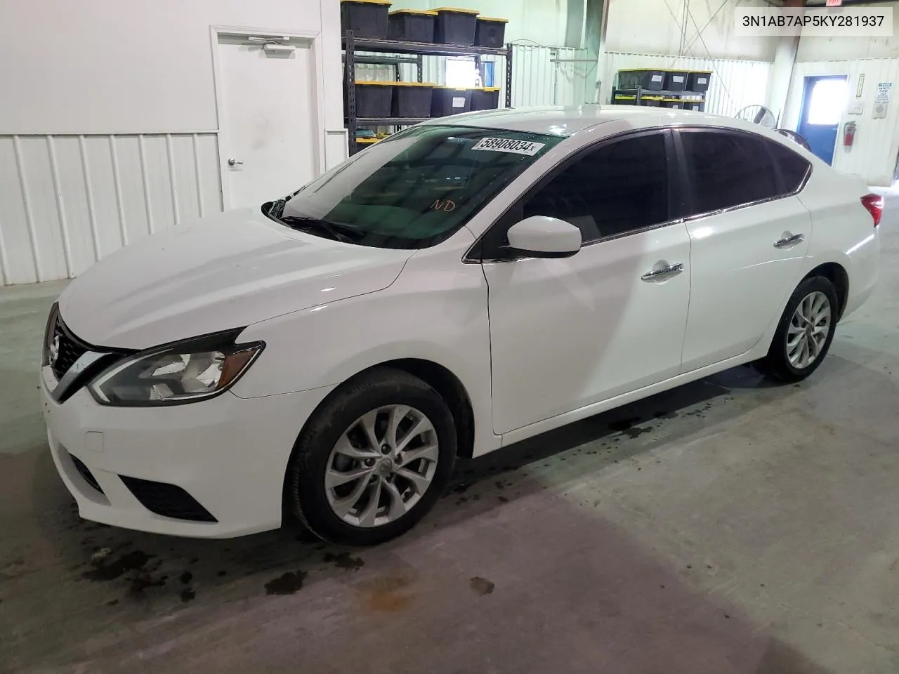 3N1AB7AP5KY281937 2019 Nissan Sentra S