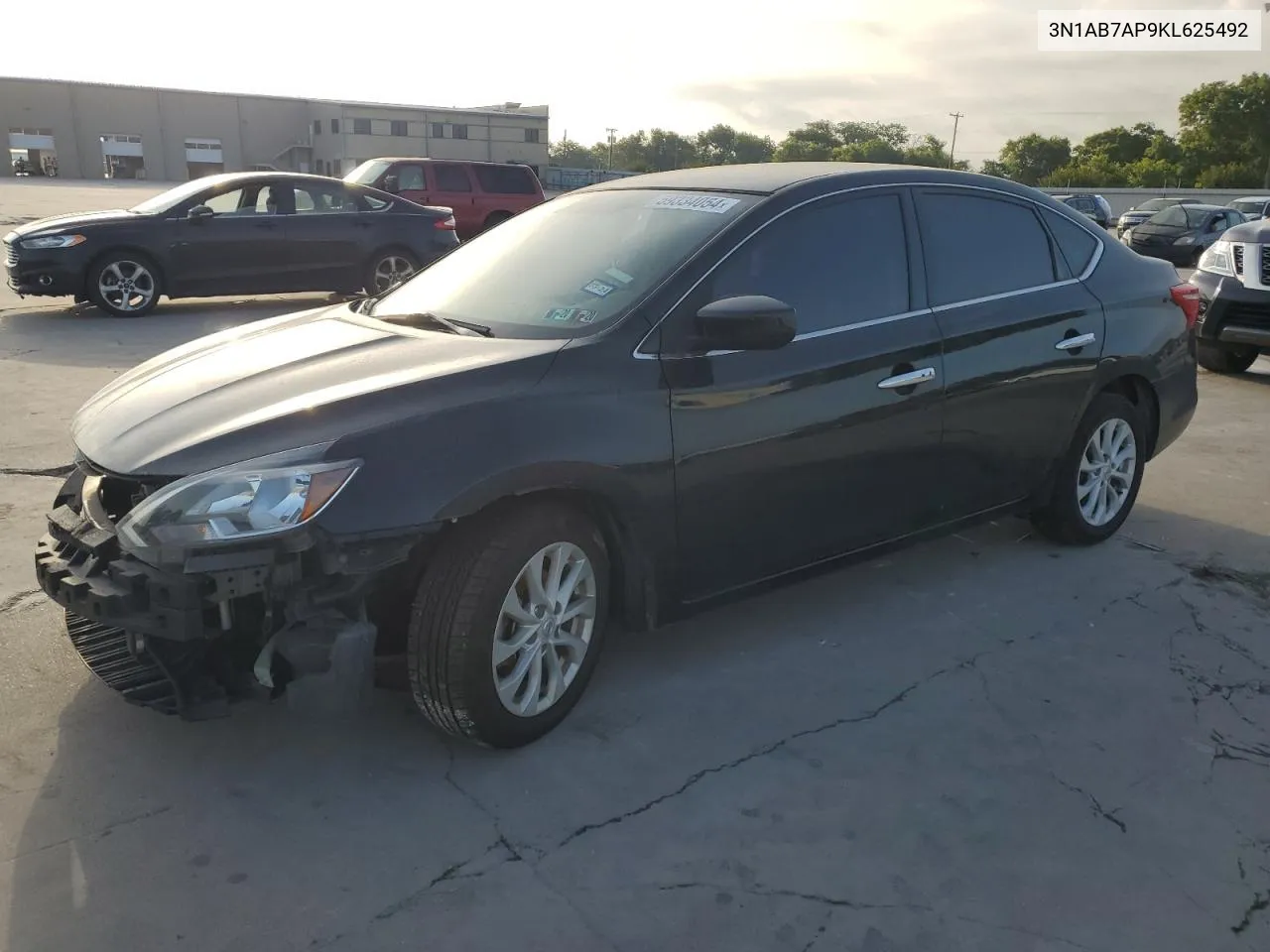 2019 Nissan Sentra S VIN: 3N1AB7AP9KL625492 Lot: 59334054