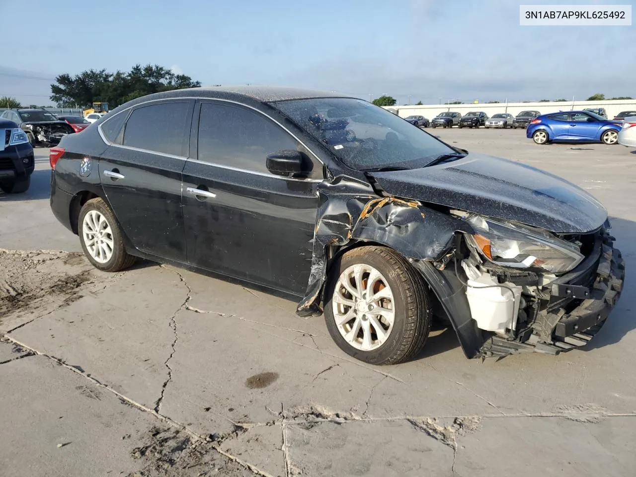 2019 Nissan Sentra S VIN: 3N1AB7AP9KL625492 Lot: 59334054