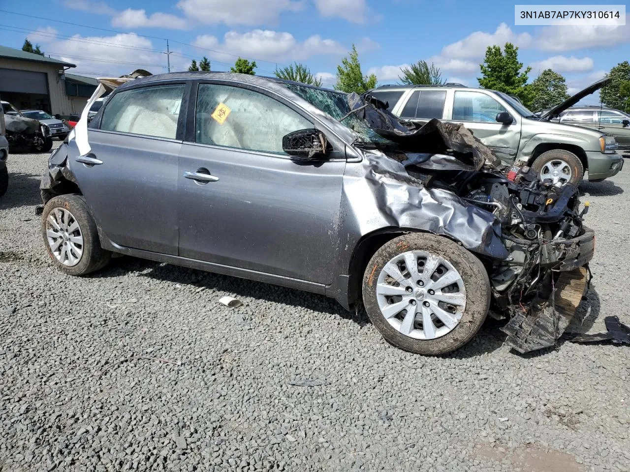 3N1AB7AP7KY310614 2019 Nissan Sentra S