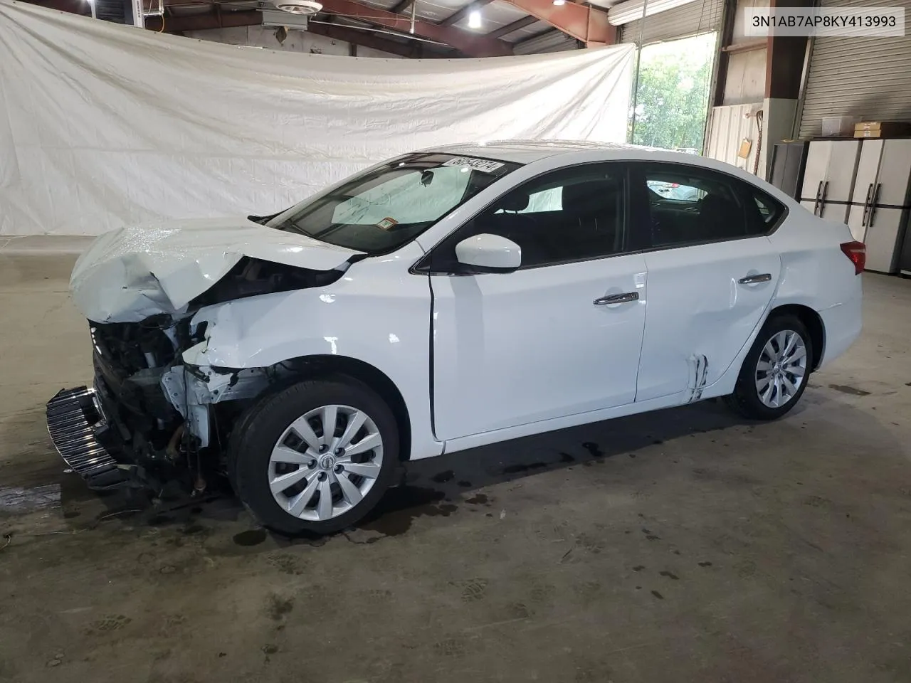 2019 Nissan Sentra S VIN: 3N1AB7AP8KY413993 Lot: 60543274