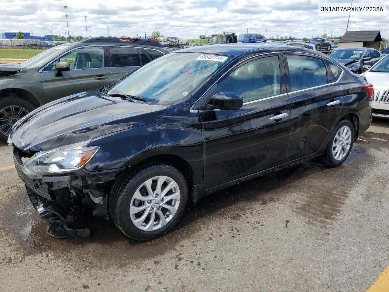 2019 Nissan Sentra S VIN: 3N1AB7APXKY422386 Lot: 60642714