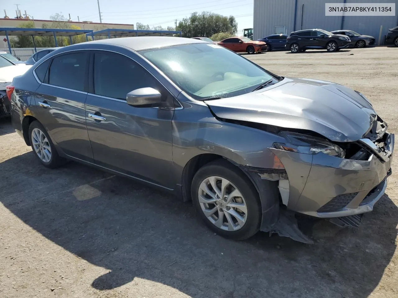 3N1AB7AP8KY411354 2019 Nissan Sentra S