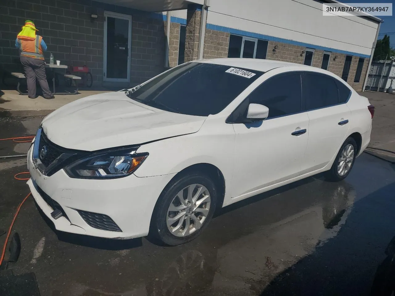 2019 Nissan Sentra S VIN: 3N1AB7AP7KY364947 Lot: 61021604