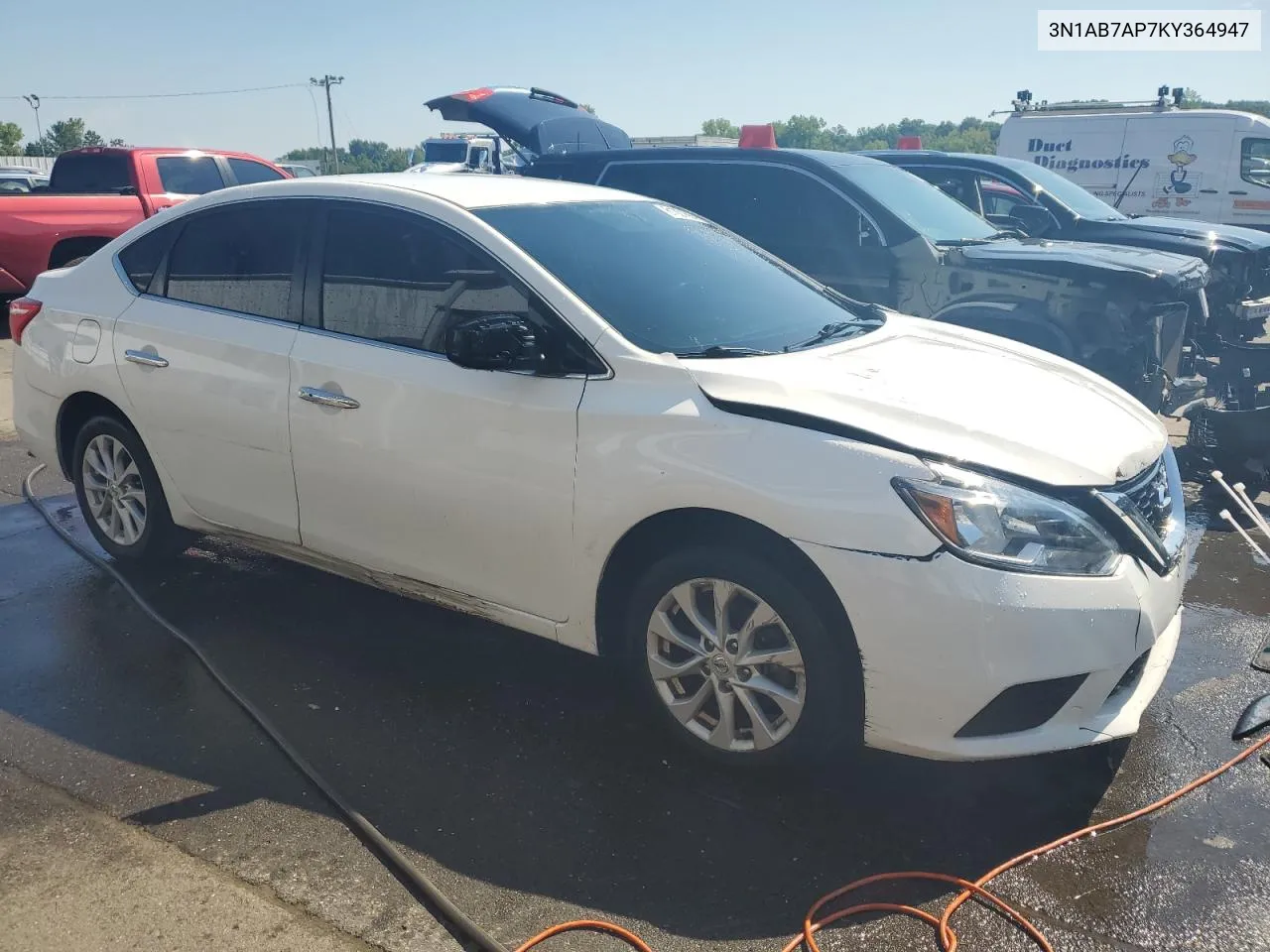 2019 Nissan Sentra S VIN: 3N1AB7AP7KY364947 Lot: 61021604