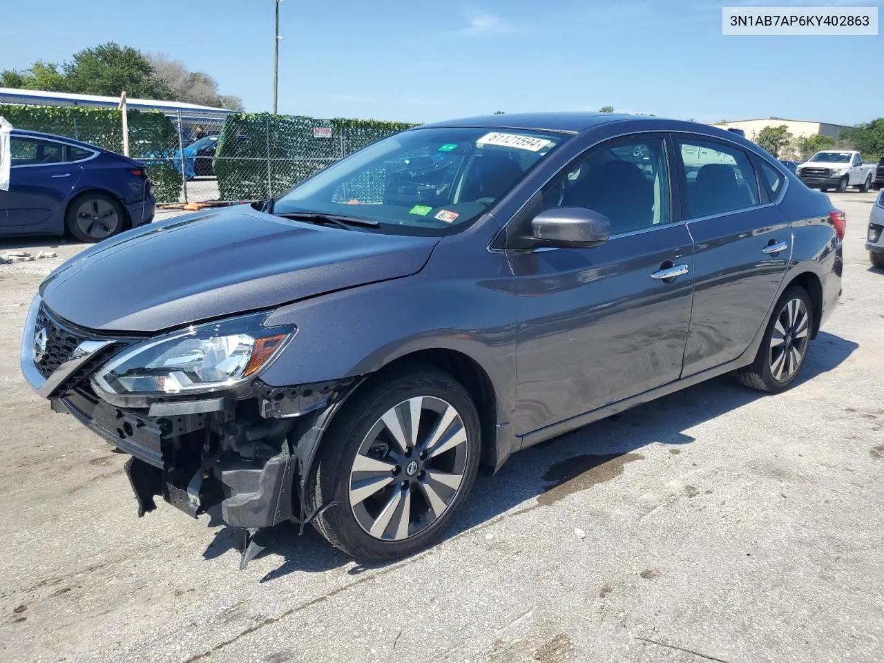 3N1AB7AP6KY402863 2019 Nissan Sentra S