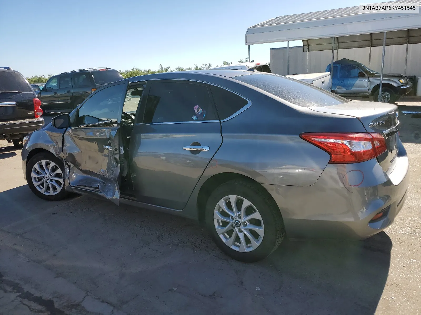 2019 Nissan Sentra S VIN: 3N1AB7AP6KY451545 Lot: 61161114