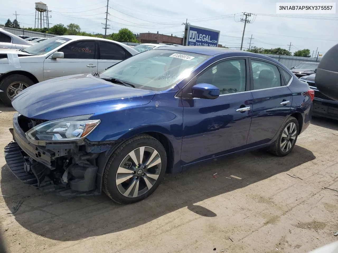 3N1AB7AP5KY375557 2019 Nissan Sentra S