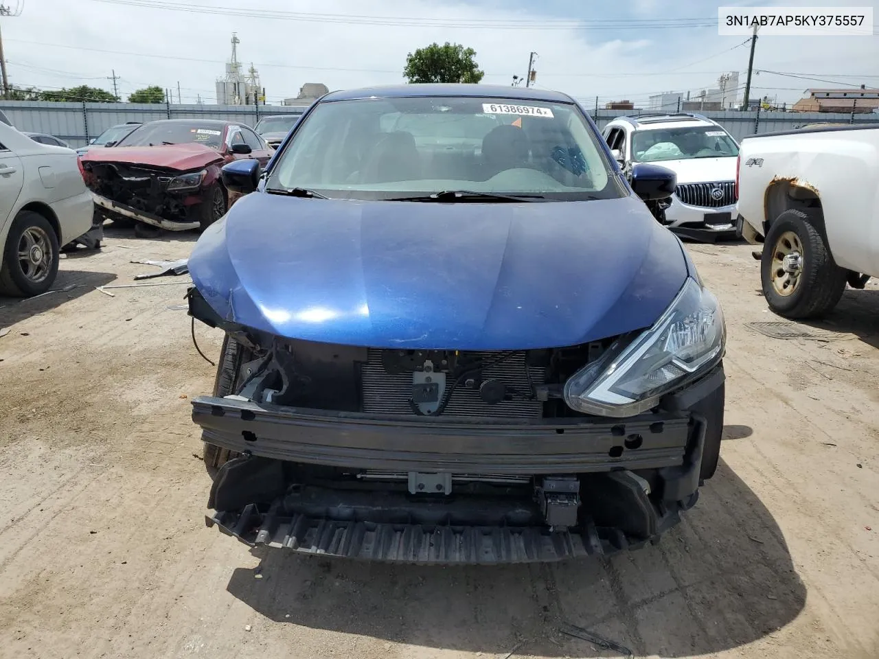 2019 Nissan Sentra S VIN: 3N1AB7AP5KY375557 Lot: 61386974