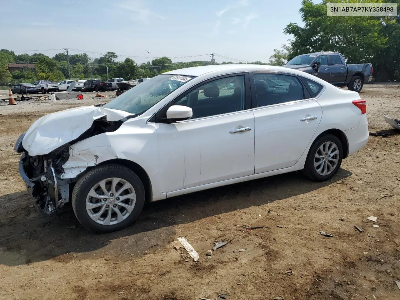 2019 Nissan Sentra S VIN: 3N1AB7AP7KY358498 Lot: 61810484