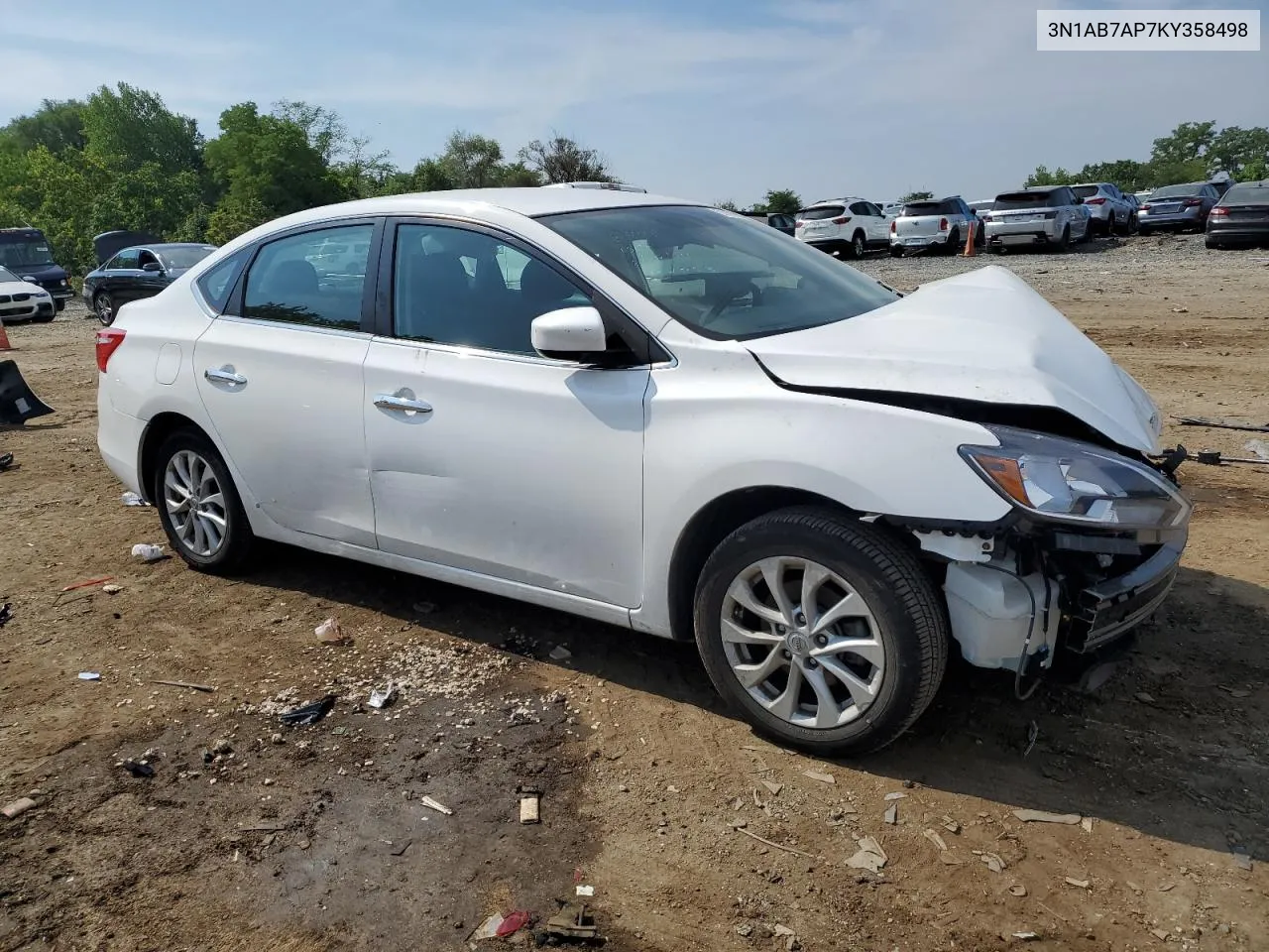 2019 Nissan Sentra S VIN: 3N1AB7AP7KY358498 Lot: 61810484