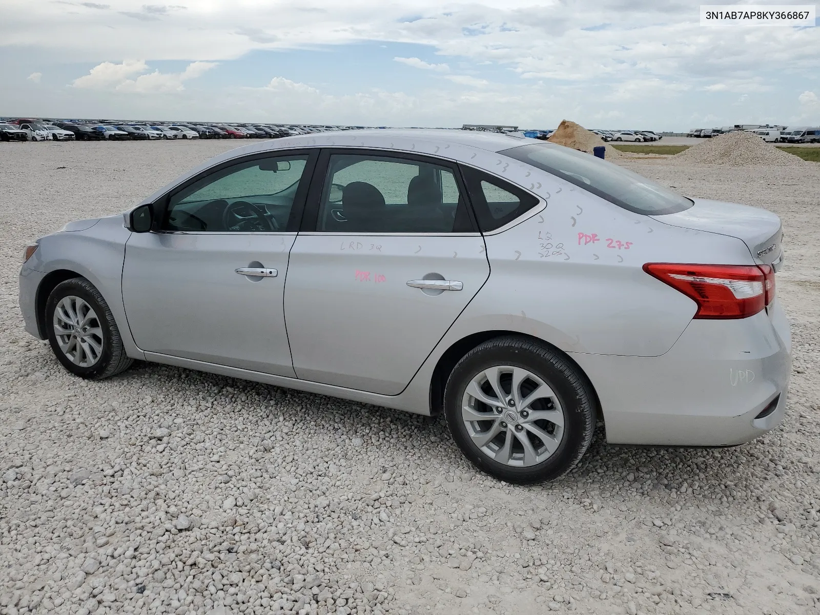 2019 Nissan Sentra S VIN: 3N1AB7AP8KY366867 Lot: 61950934