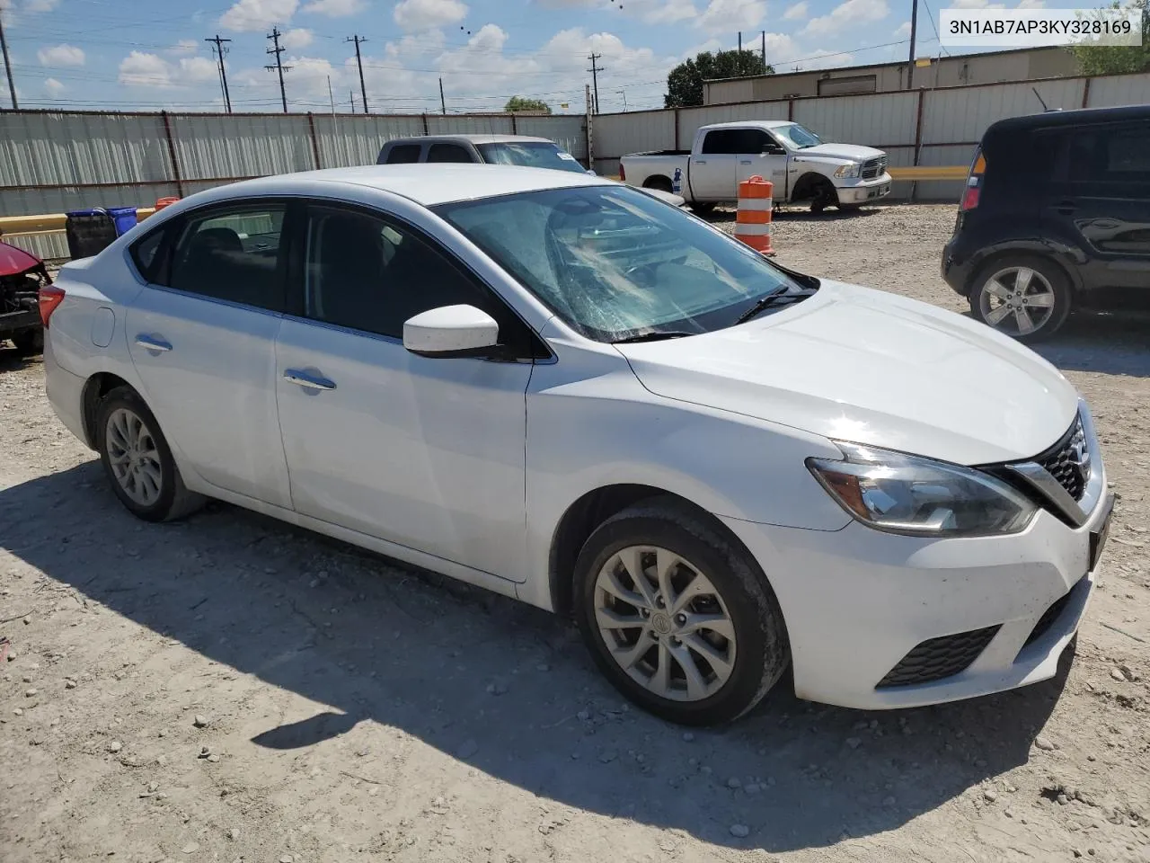 2019 Nissan Sentra S VIN: 3N1AB7AP3KY328169 Lot: 61987844