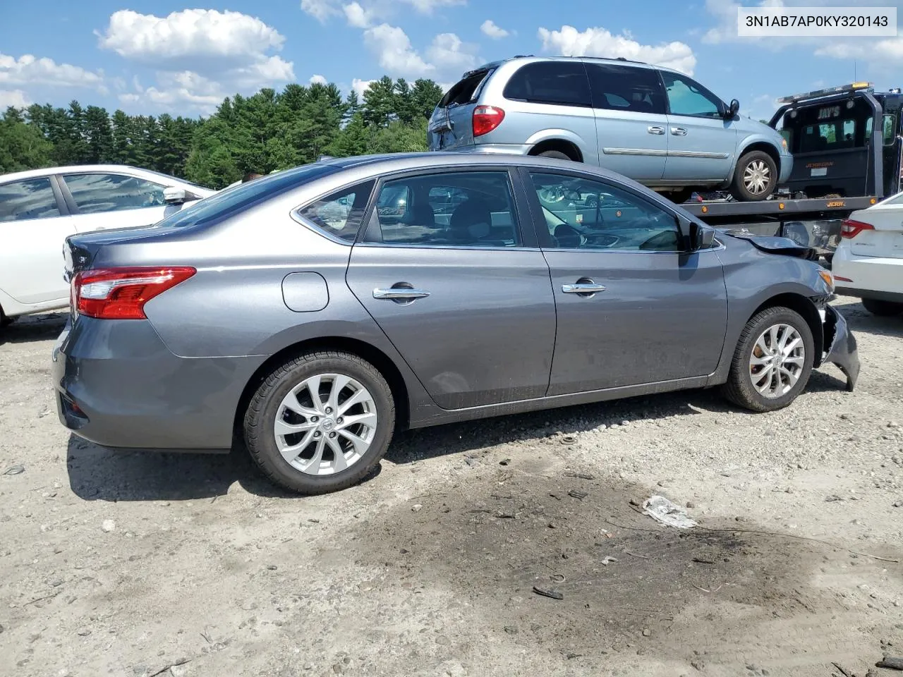 2019 Nissan Sentra S VIN: 3N1AB7AP0KY320143 Lot: 61996614