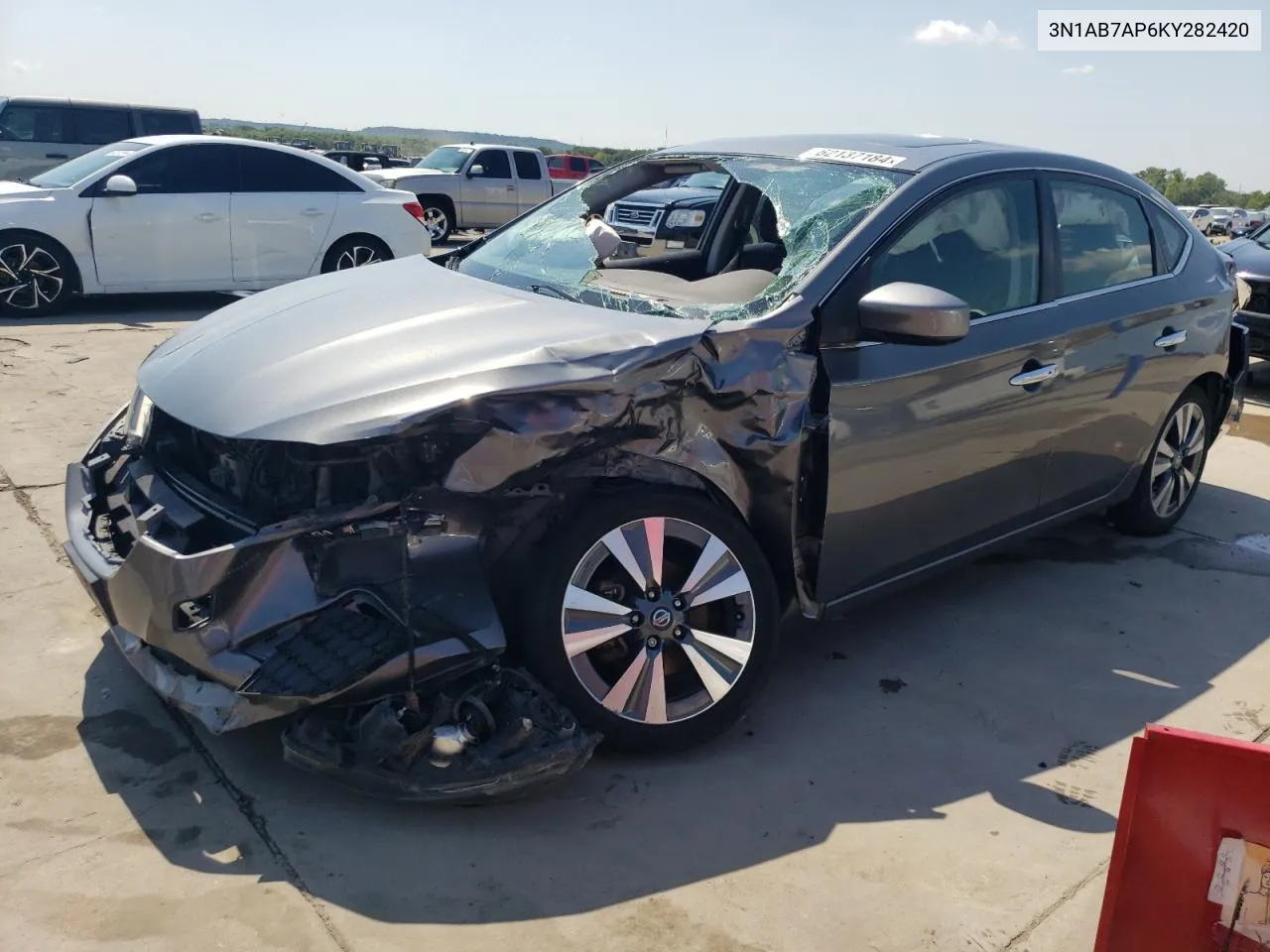 2019 Nissan Sentra S VIN: 3N1AB7AP6KY282420 Lot: 62137184