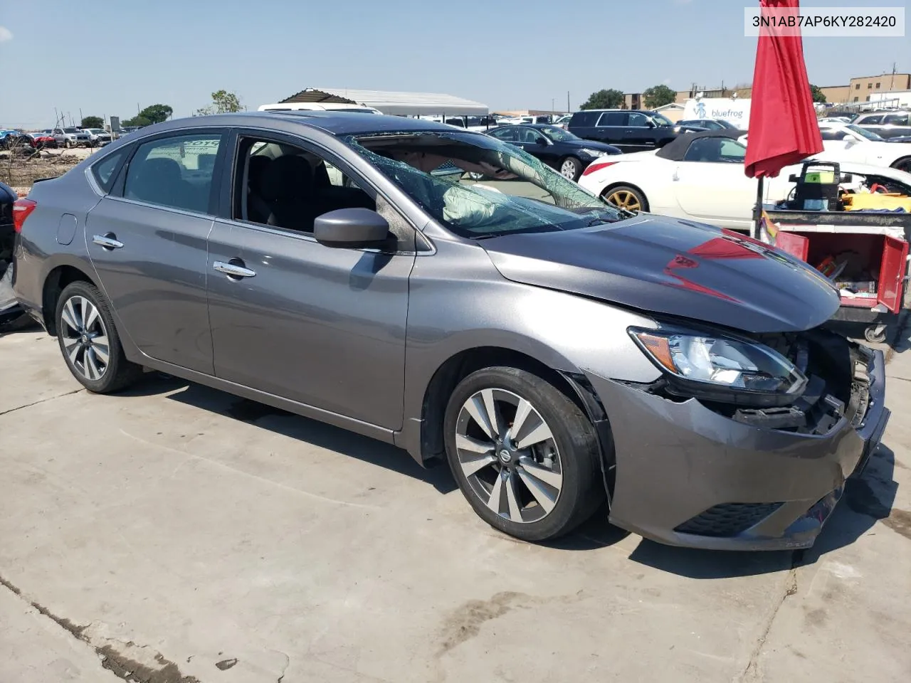 2019 Nissan Sentra S VIN: 3N1AB7AP6KY282420 Lot: 62137184