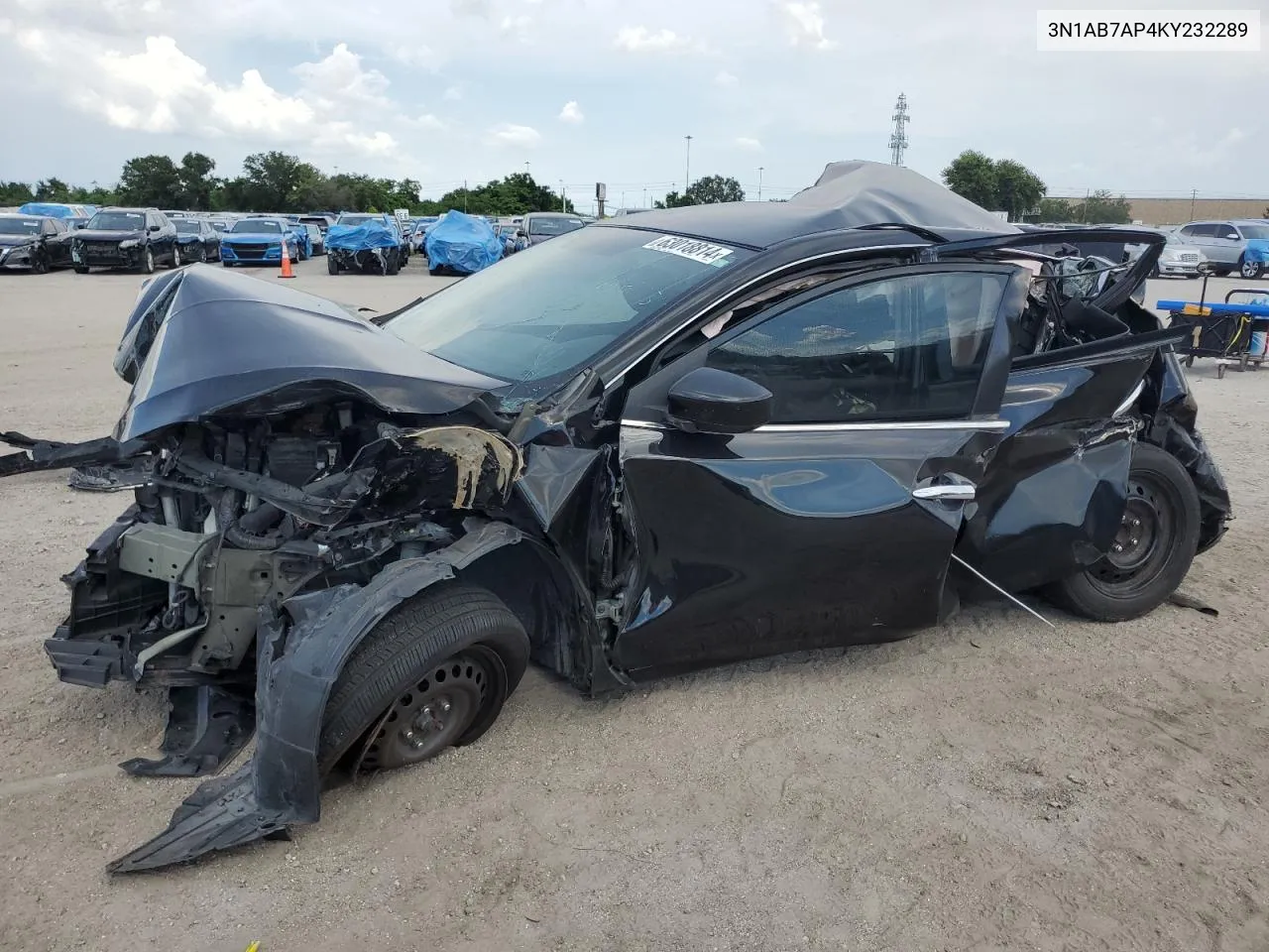 2019 Nissan Sentra S VIN: 3N1AB7AP4KY232289 Lot: 63018814