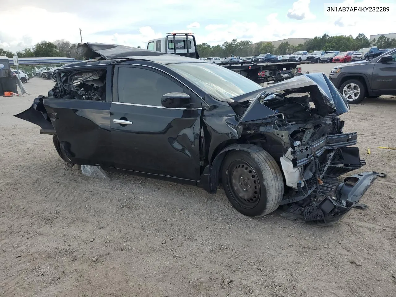 2019 Nissan Sentra S VIN: 3N1AB7AP4KY232289 Lot: 63018814