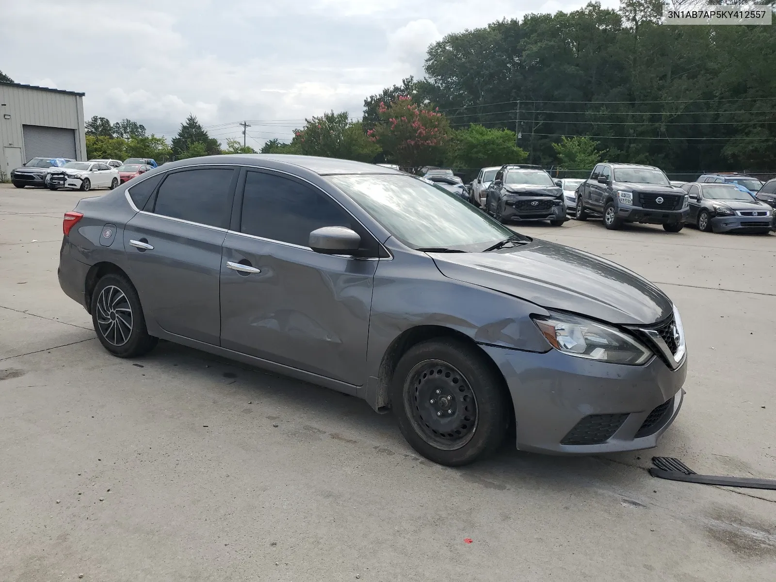 2019 Nissan Sentra S VIN: 3N1AB7AP5KY412557 Lot: 63217534