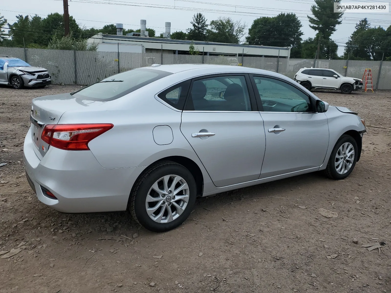 2019 Nissan Sentra S VIN: 3N1AB7AP4KY281430 Lot: 63280194