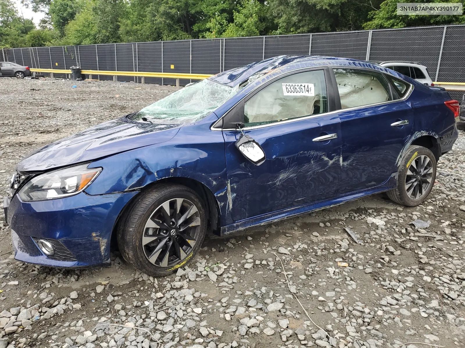 2019 Nissan Sentra S VIN: 3N1AB7AP4KY390177 Lot: 63363614