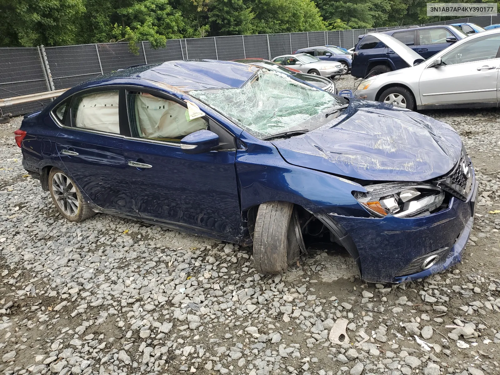 2019 Nissan Sentra S VIN: 3N1AB7AP4KY390177 Lot: 63363614