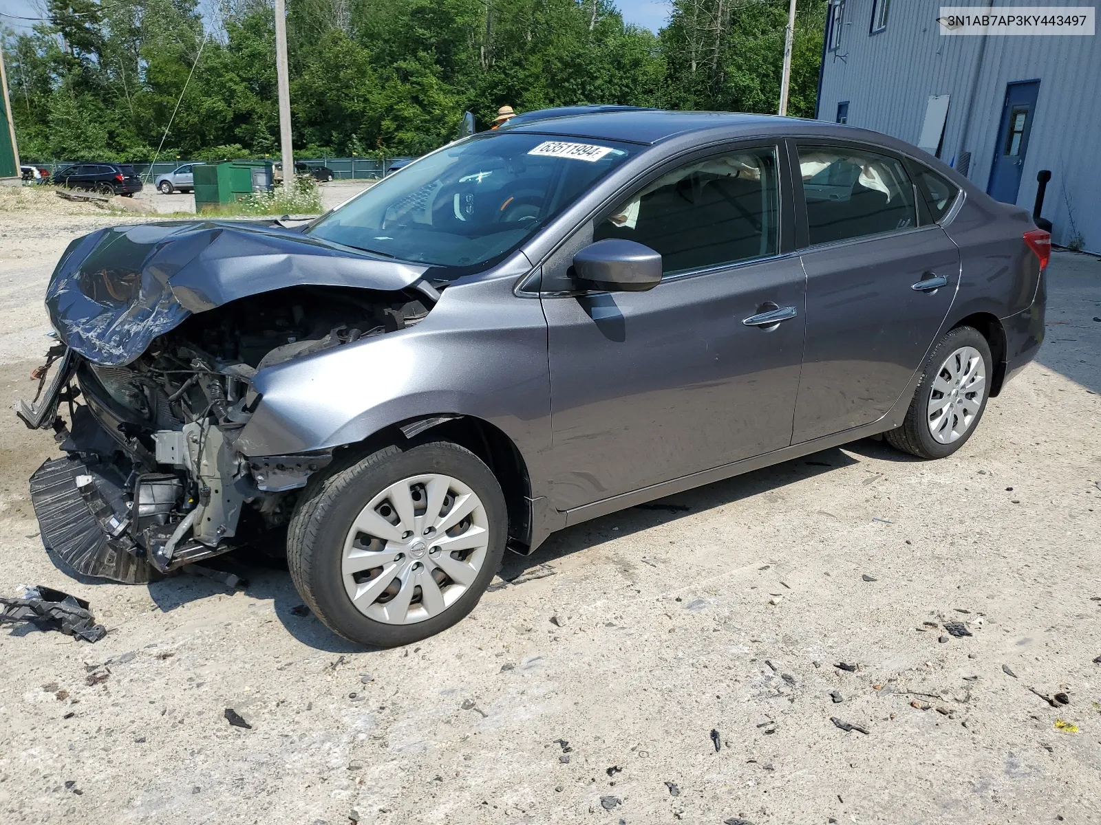 3N1AB7AP3KY443497 2019 Nissan Sentra S