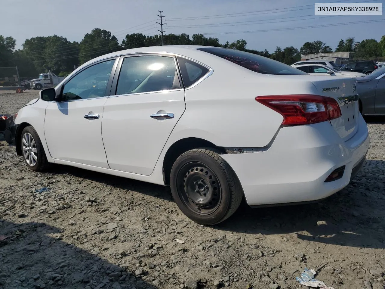 2019 Nissan Sentra S VIN: 3N1AB7AP5KY338928 Lot: 63600444