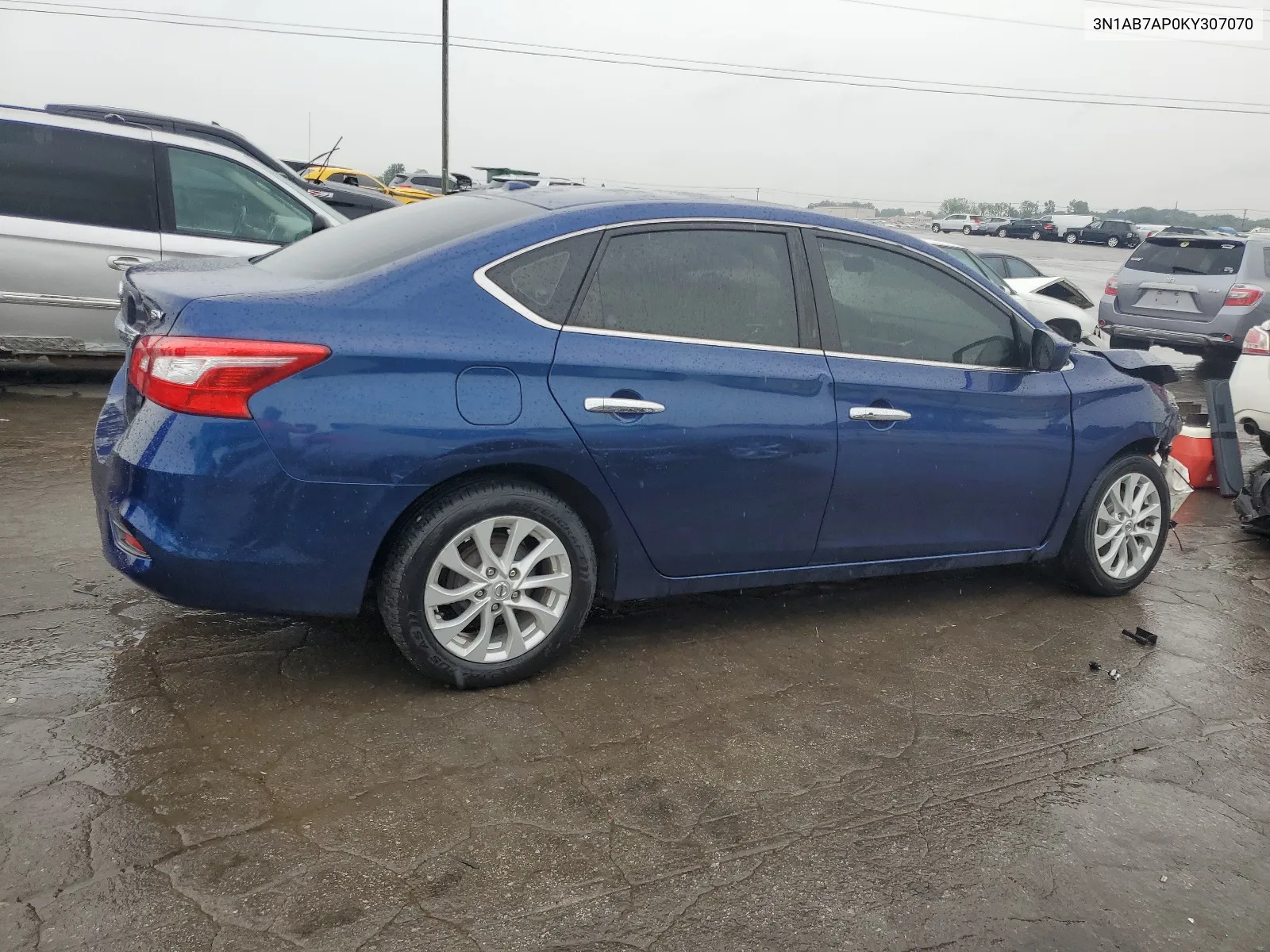 2019 Nissan Sentra S VIN: 3N1AB7AP0KY307070 Lot: 64066534