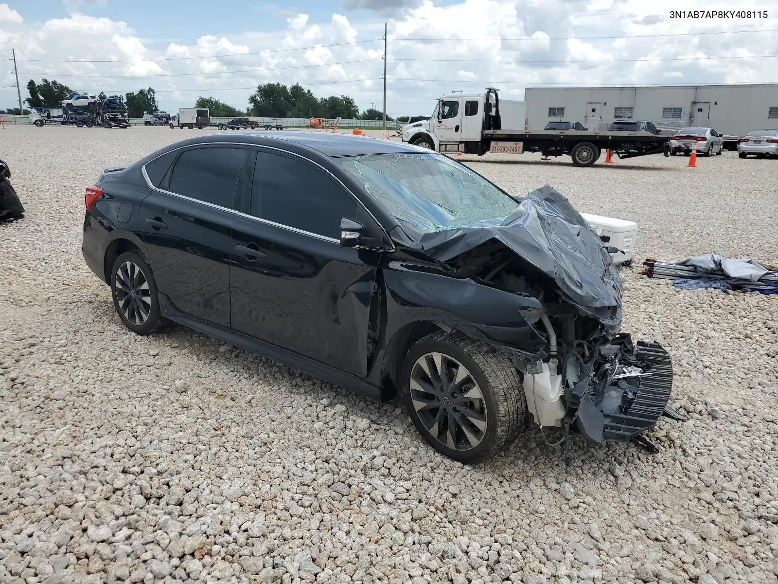 2019 Nissan Sentra S VIN: 3N1AB7AP8KY408115 Lot: 64166694