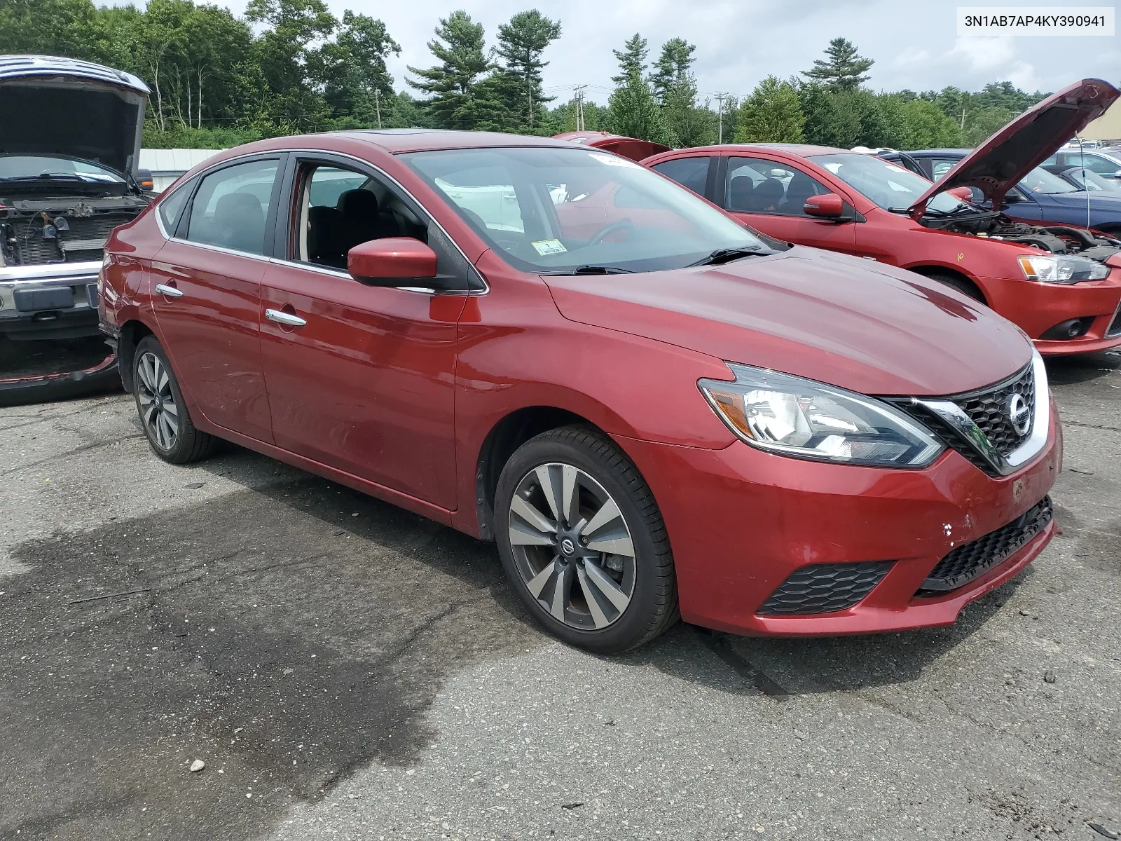 2019 Nissan Sentra S VIN: 3N1AB7AP4KY390941 Lot: 64445344